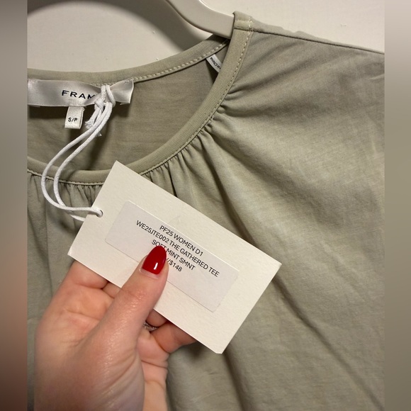 Frame “The Gathered” Tee - Soft Mint - NWT - Picture 2 of 6